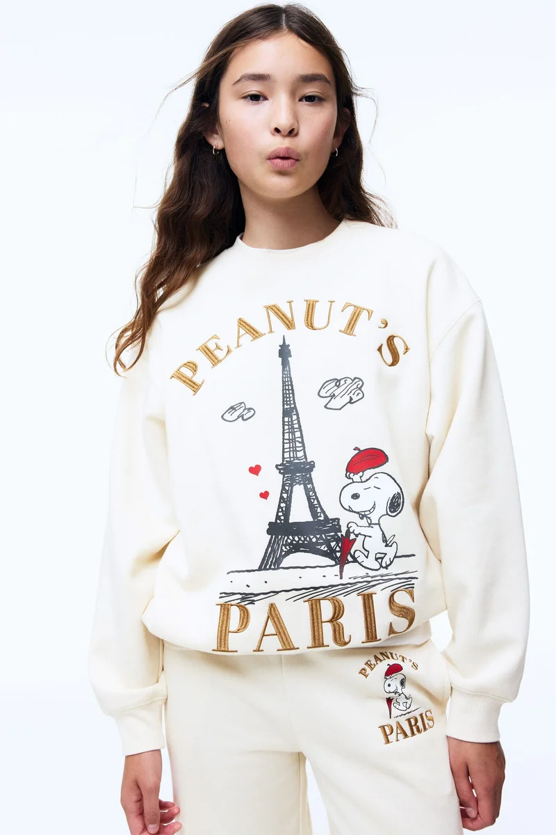 H&M Wide brushed-inside joggers